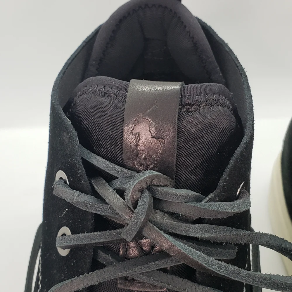 Polo Ralph Lauren Chukka 100 Black Suede Sneaker Boots Mens sz 8.5 NEW MSRP $150